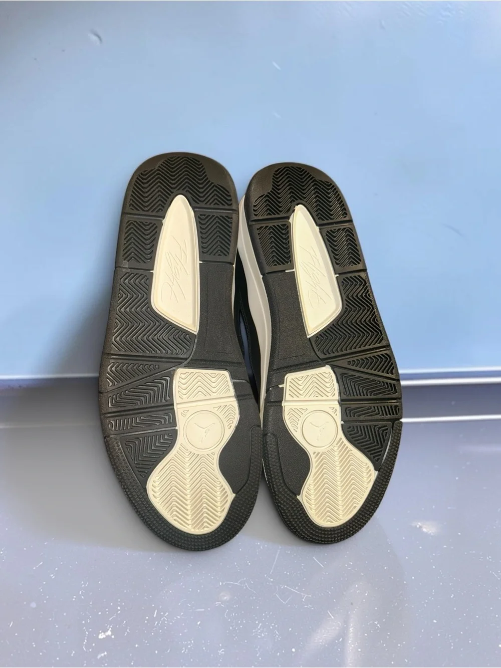 Jordan Low-Top Sneakers in Cream and Black